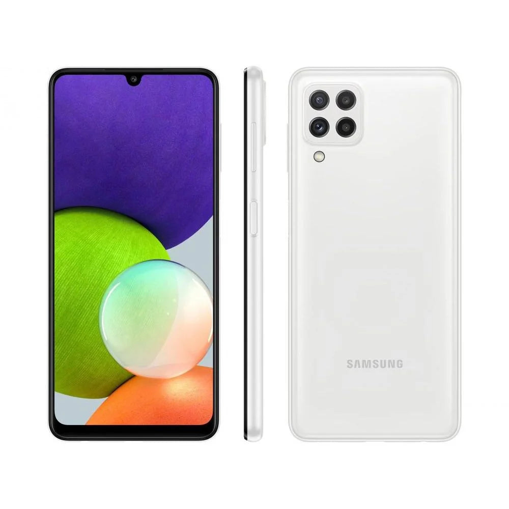 Galaxy A22 4G Samsung | 128GB – Tela 6,4", Super AMOLED, Câmera Quádrupla 48MP